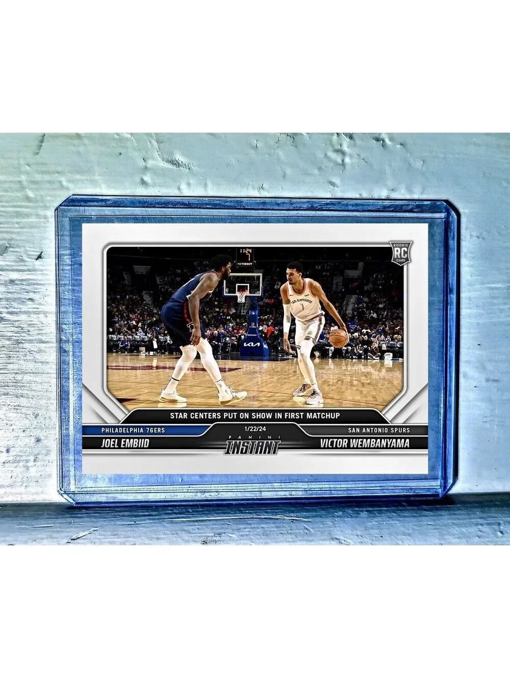 Victor Wembanyama / Joel Embiid 2023-24 Panini #268 NBA Rookie Card